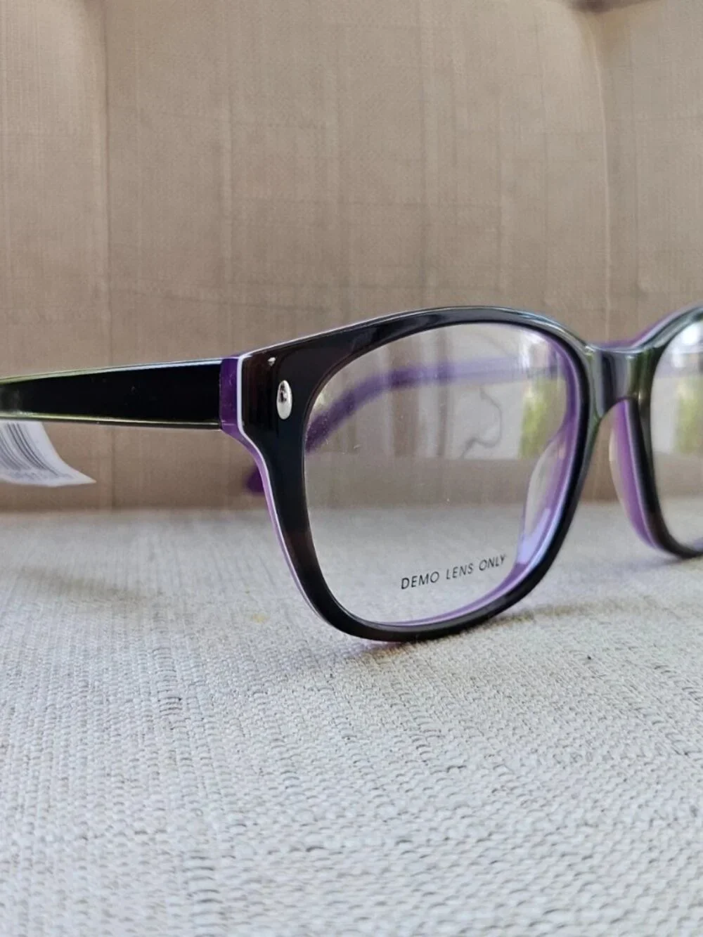 Wall Mart Eyeglasses Frame Unisex Tortoise Brown/Purple Tone Eyewear Glasses $54